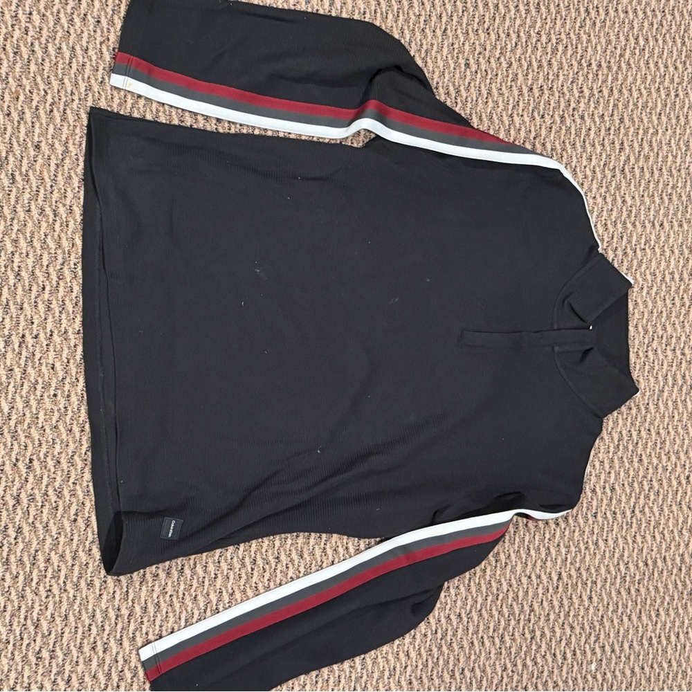Calvin Klein Men's Striped Ribbed Pullover - Picture 4 of 11